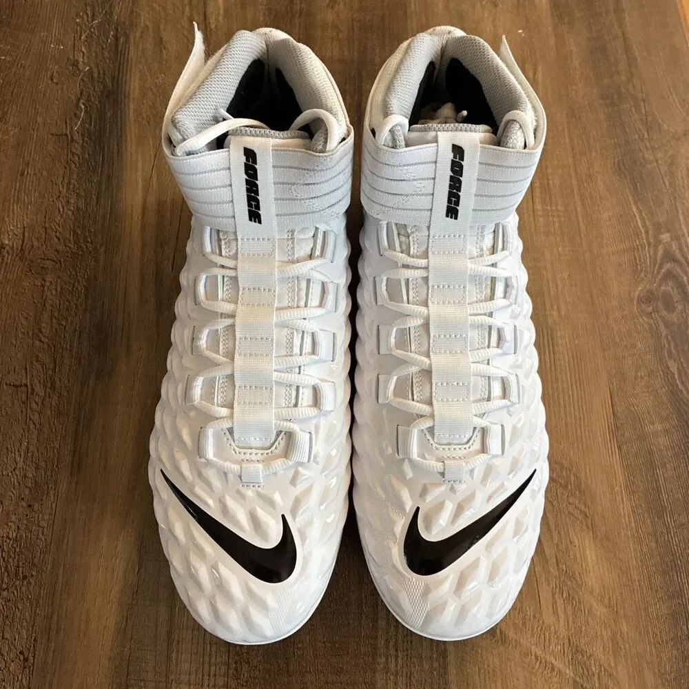 Nike Force Savage Pro 2 Mid Men Size 10 Football Cleats White AH4000-100